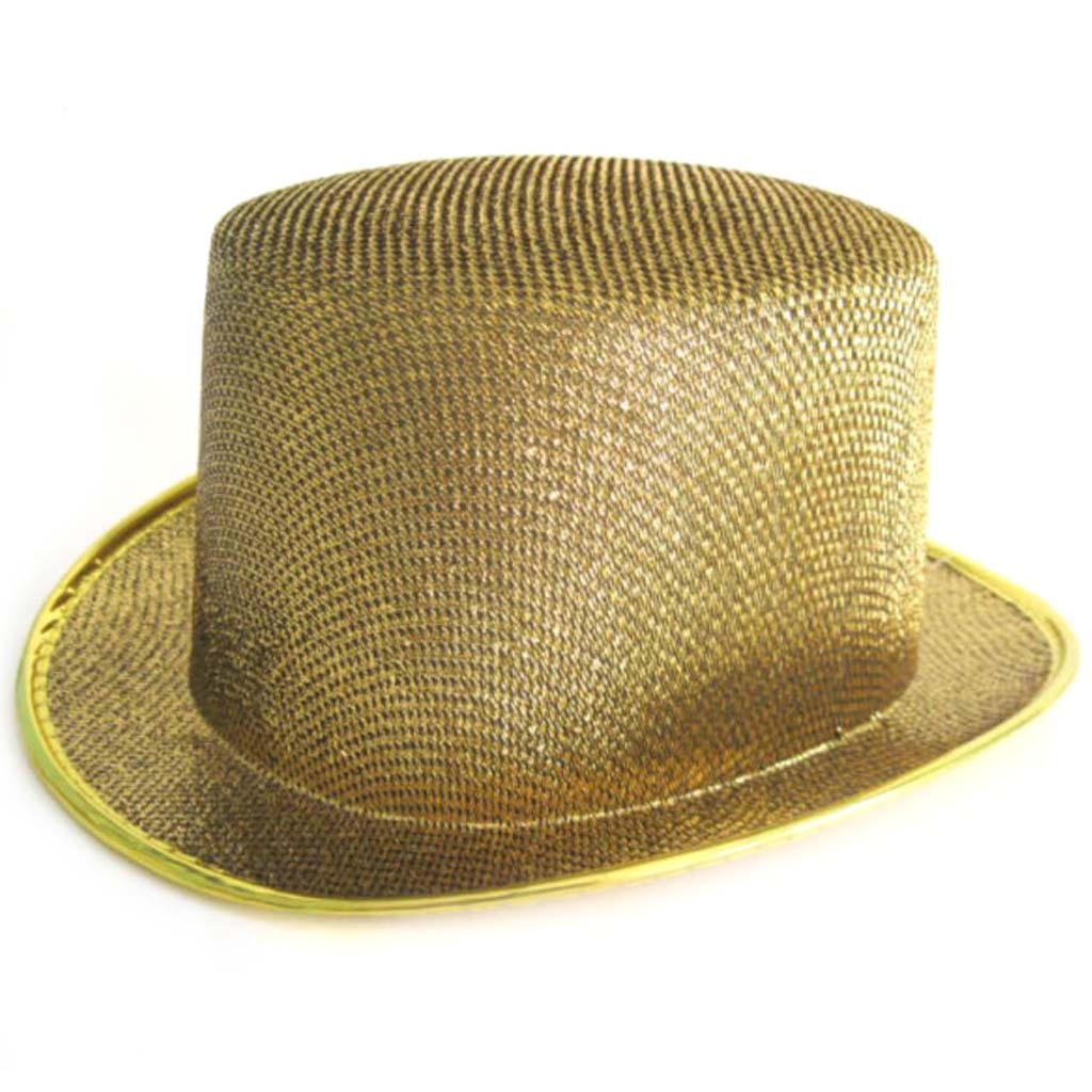 Glitter Top Hat Gold 