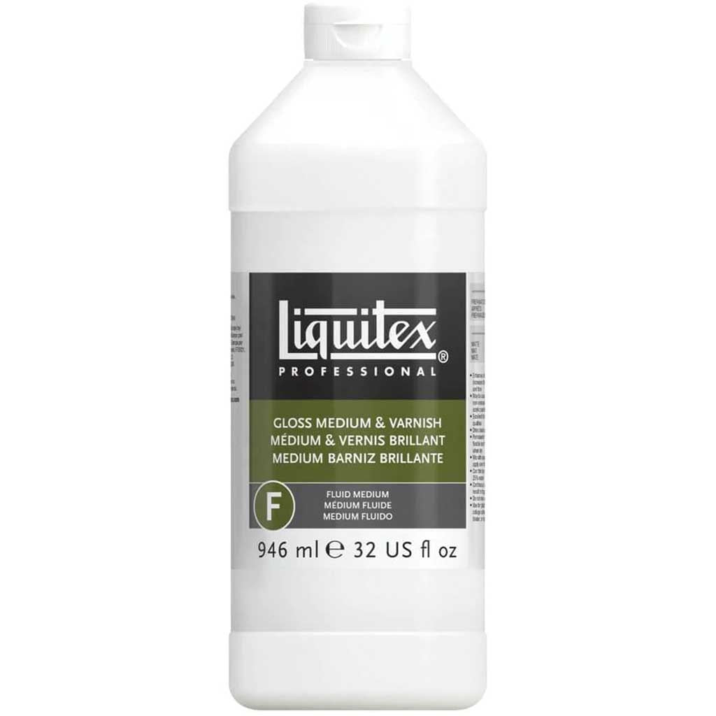 Liquitex Professional Gloss Fluid Medium &amp; Varnish 32oz