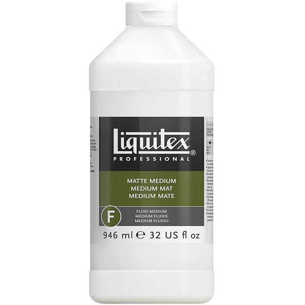 Matte Acrylic Fluid Medium Liquitex 32oz