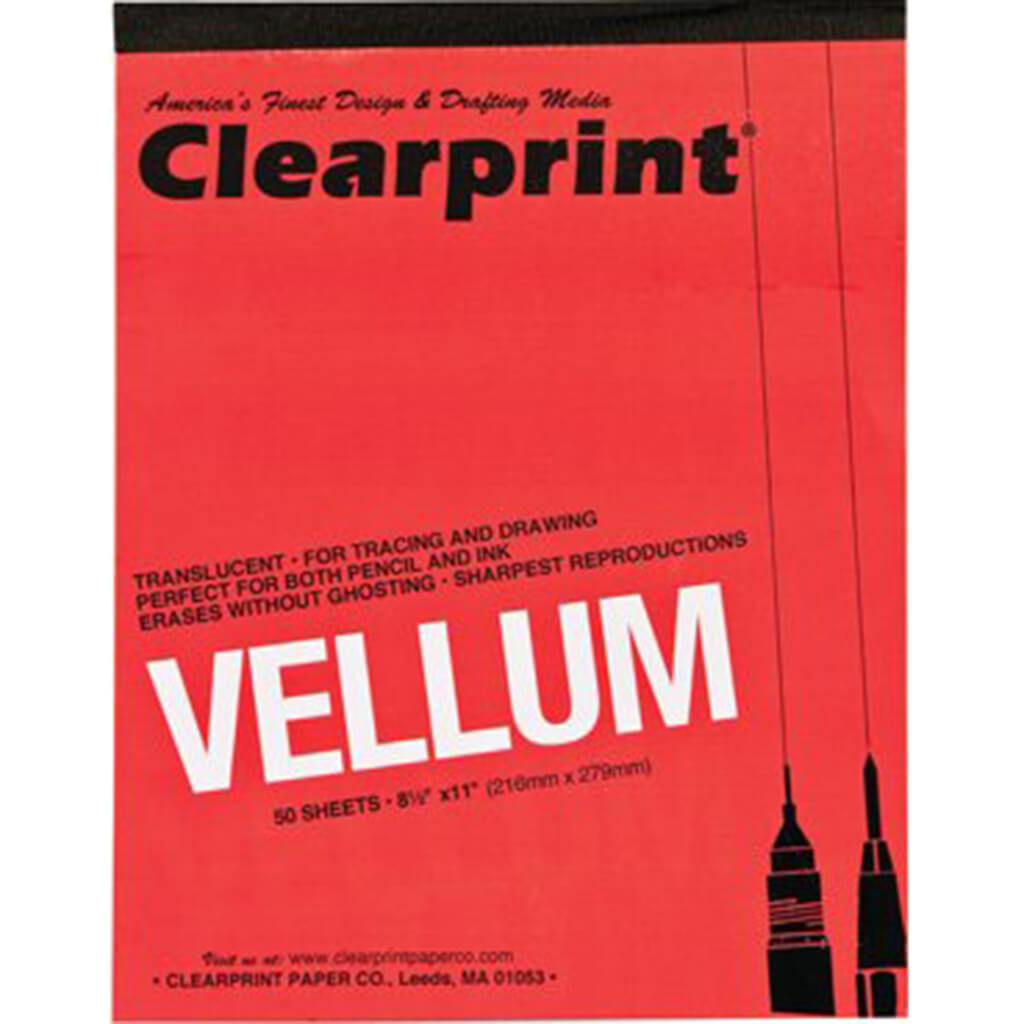 ClearPrint Design Vellum Paper Pad 50pcs