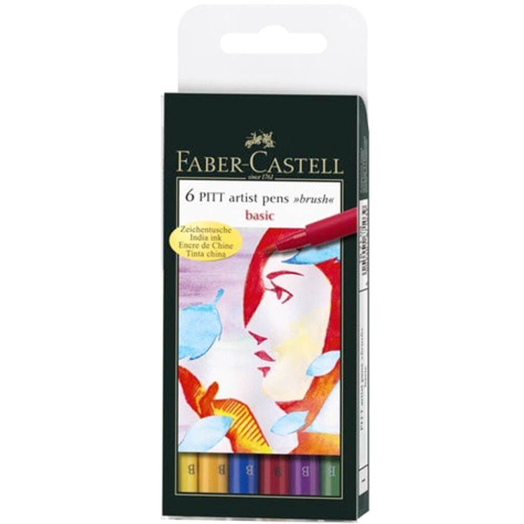 PITT Artist Brush Pens 6/Pkg Basic