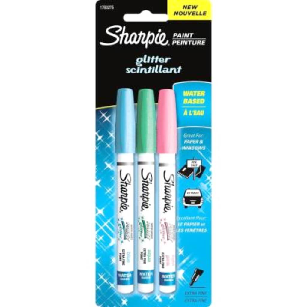 Sharpie Paint Marker Extra Fine Glitter 3pcs