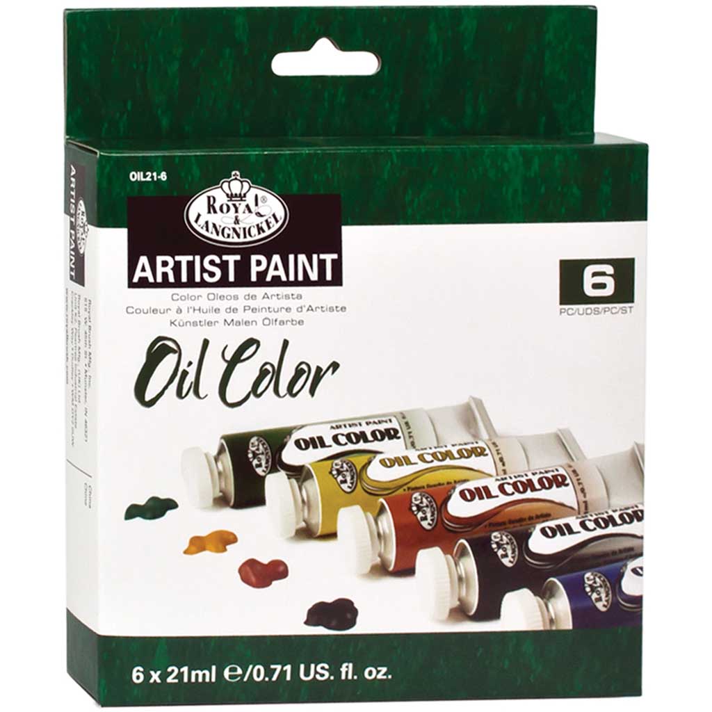 Oil Color Paint Set of 6 x 21ml