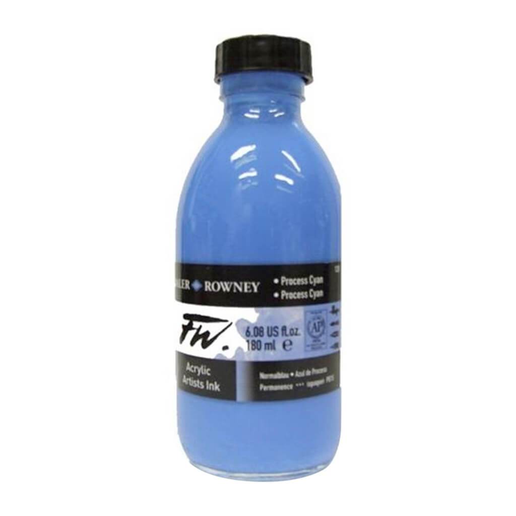 Daler-Rowney FW Acrylic Ink 6oz Process Cyan