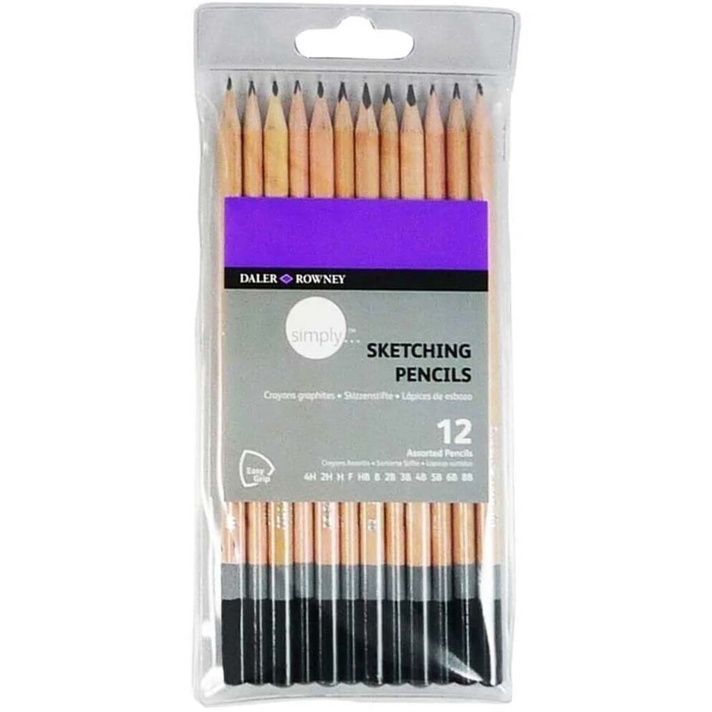 Simply Pencil Sketching 12pcs