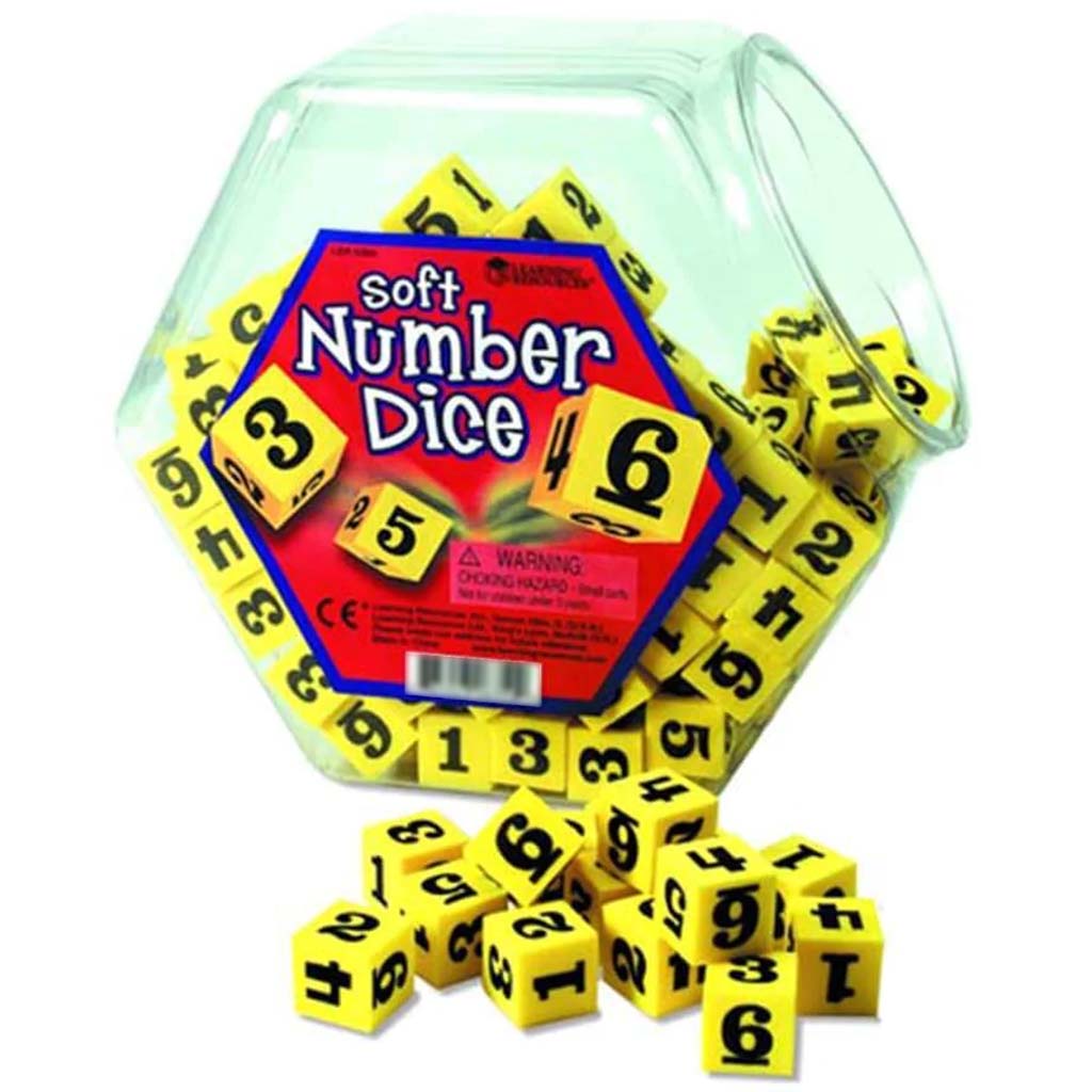 Soft Foam Number Dice Per Piece 