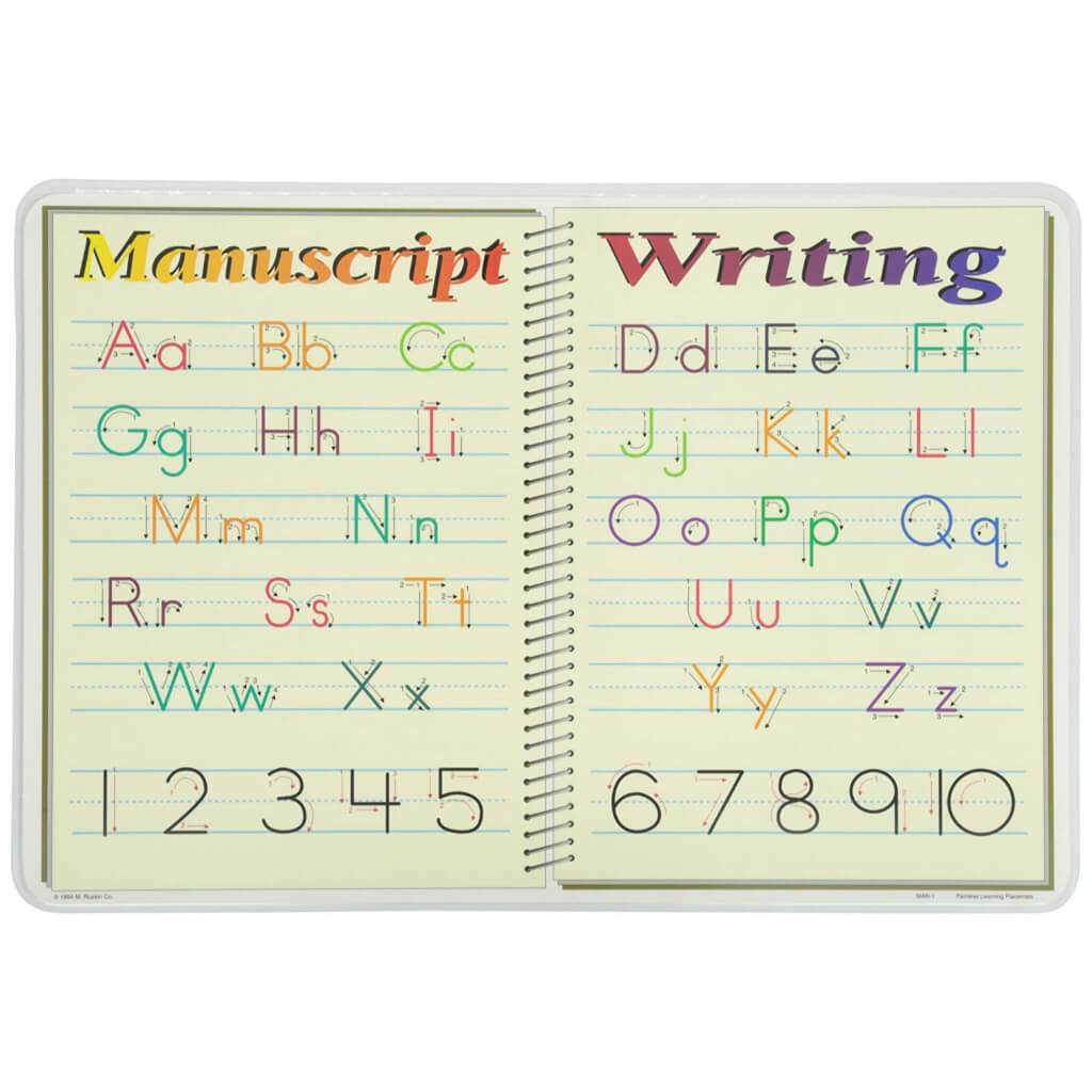 Writing Manuscript Placemat 