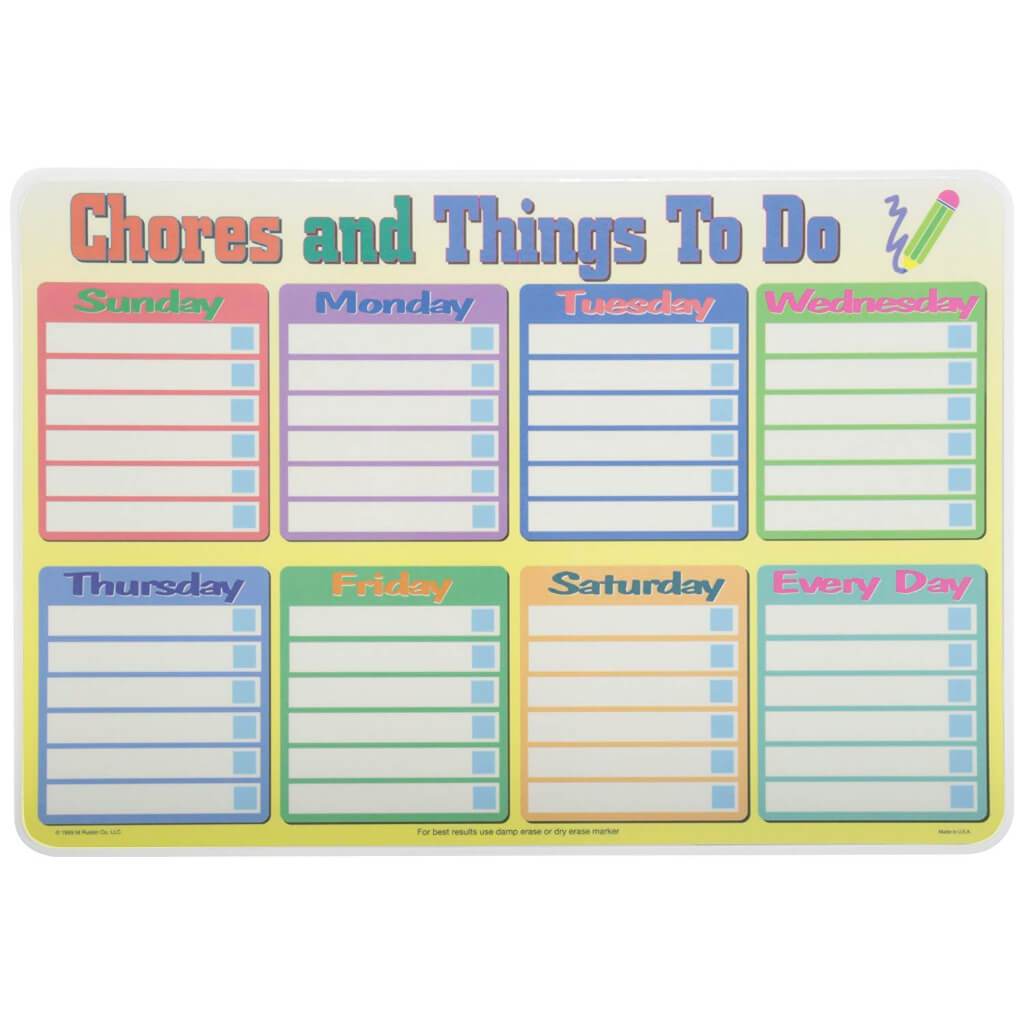 Calendar And Daily Organizer Placemat 