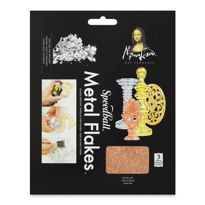 Mona Lisa Metal Leaf Flakes Copper 3g