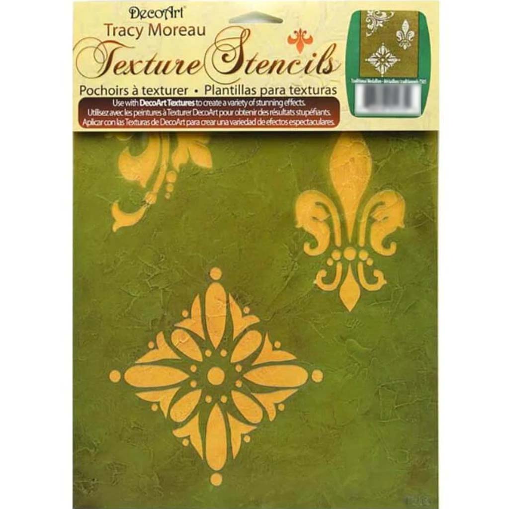 Americana Stencil Traditional Medallion 8.5X11