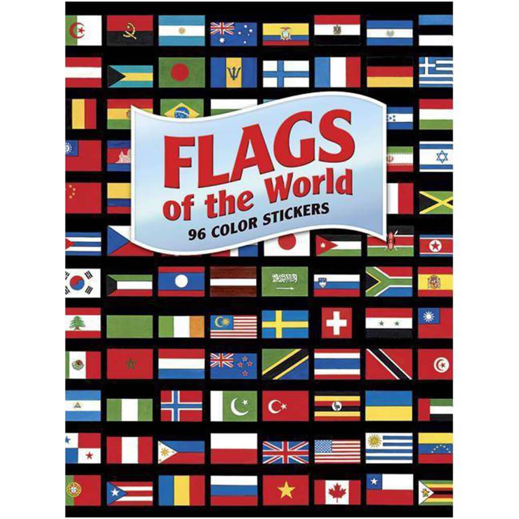 Flags of the World 96 Color Stickers