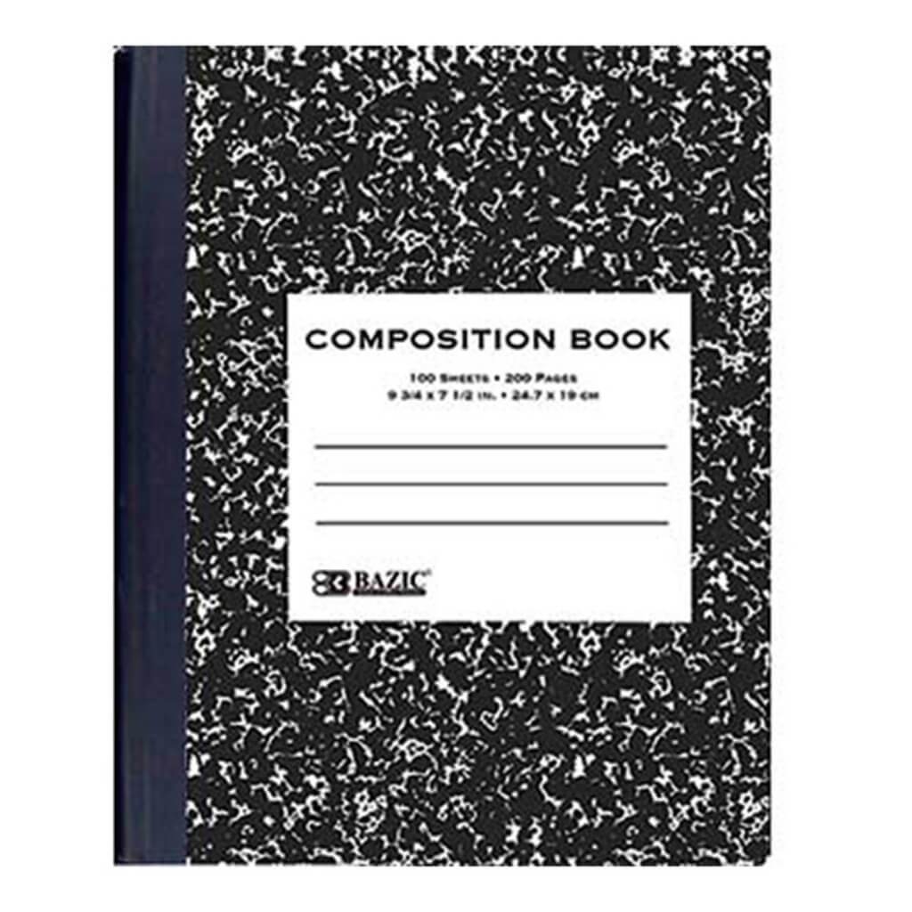 Composition Notebook Black Marble 