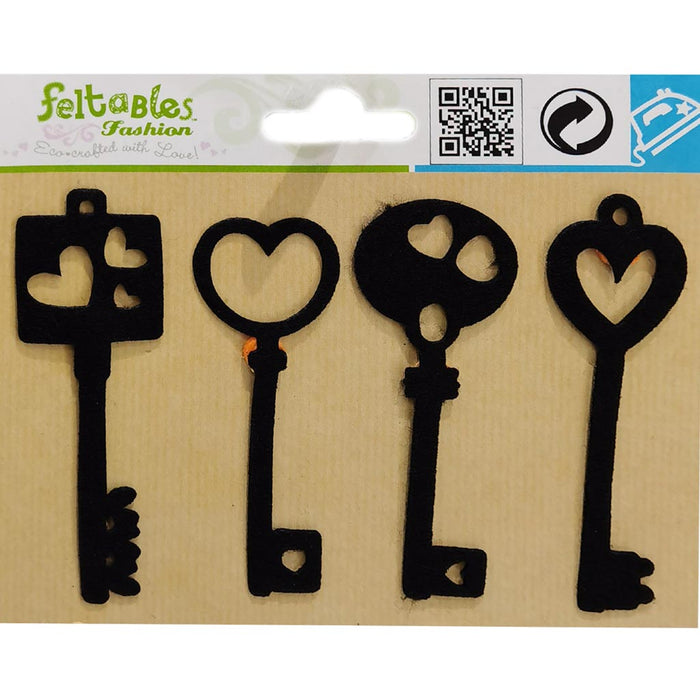 Feltables Medium Black Keys 4P