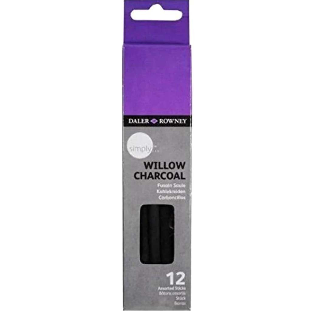 Willow Artists Sketching Charcoal Sticks Set of 12 