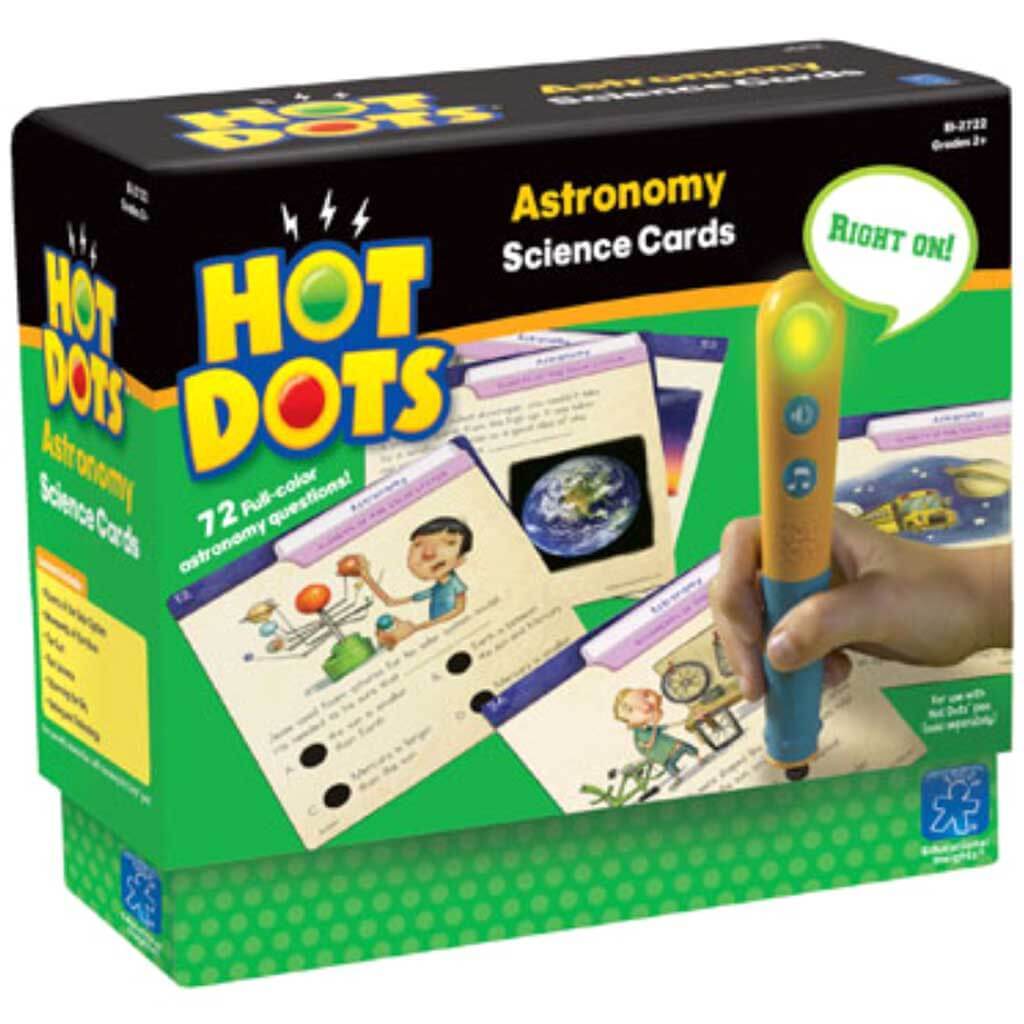 Hot Dots Science Astronomy Interactive Learning Cards