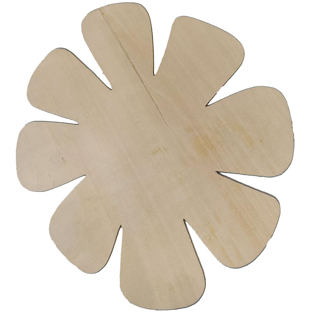 Plywood Flower Natural 3mm