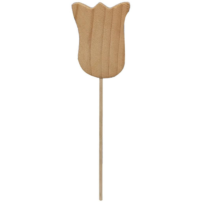 Wood Tulip with Stick