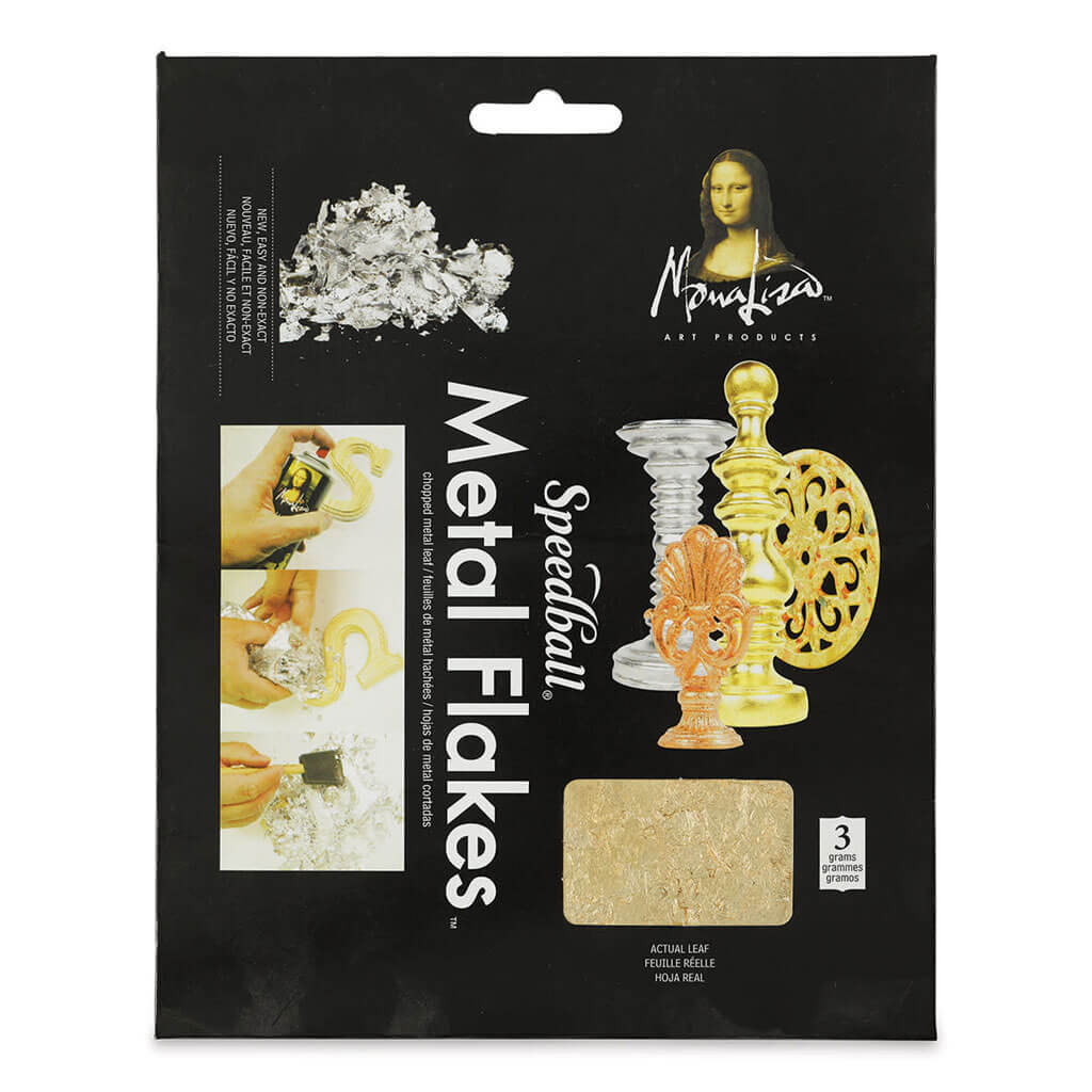 Mona Lisa Metal Leaf Flakes Gold 3g