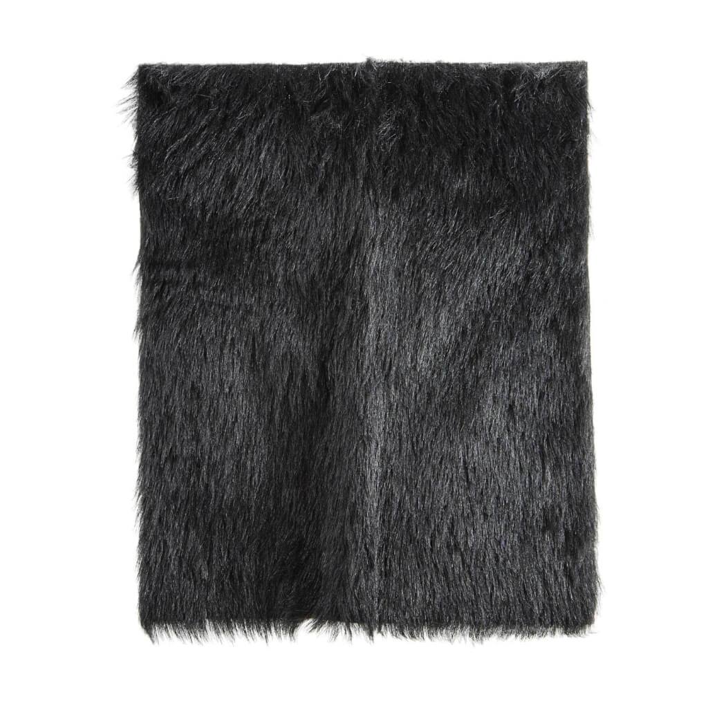 FUR LUXURY BLACK 12X15IN 