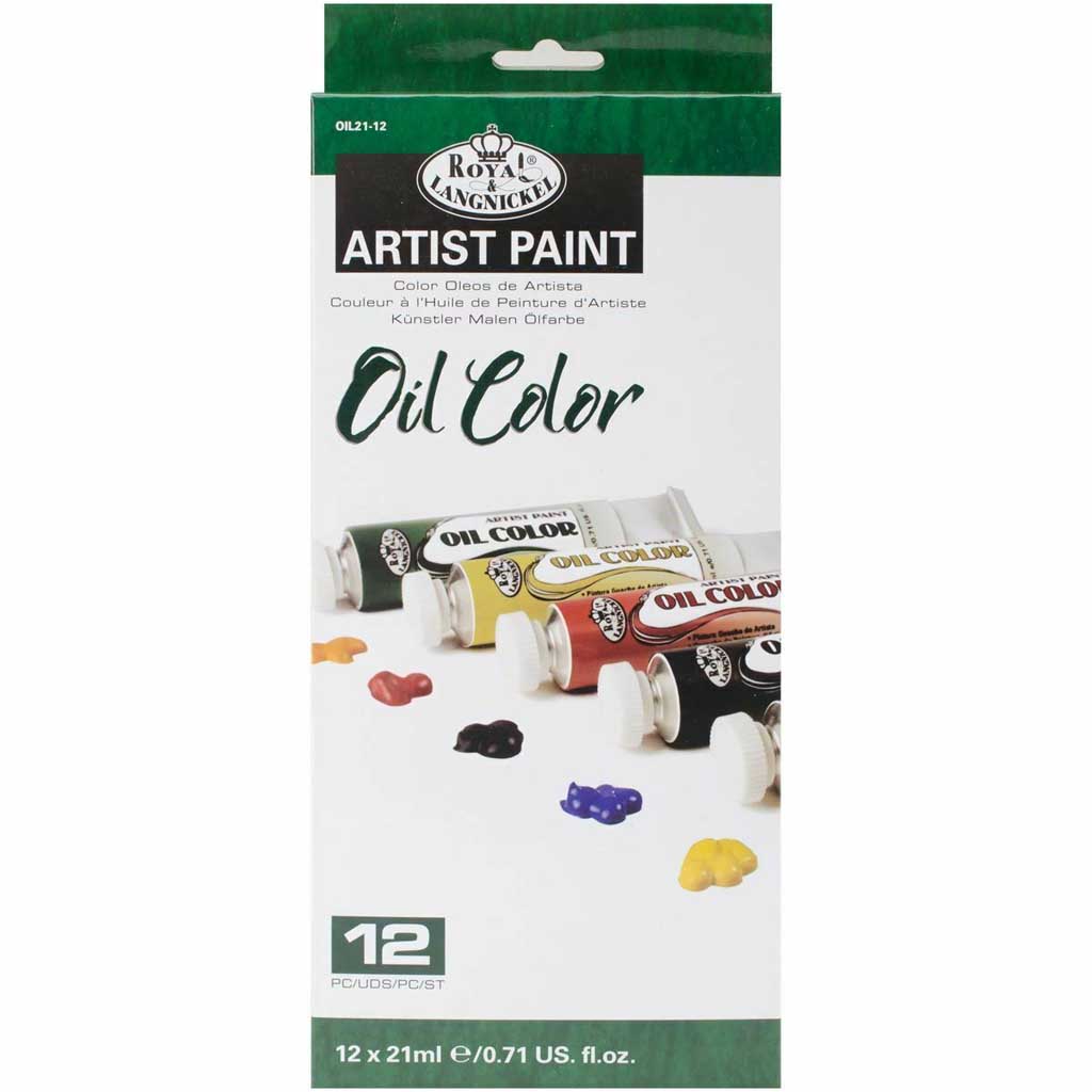 Oil Color Paint Set of 12 x 21ml