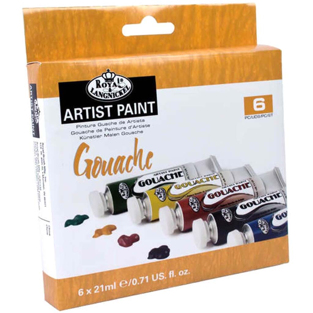 Gouache Painting Color 21ml Set of 6pk