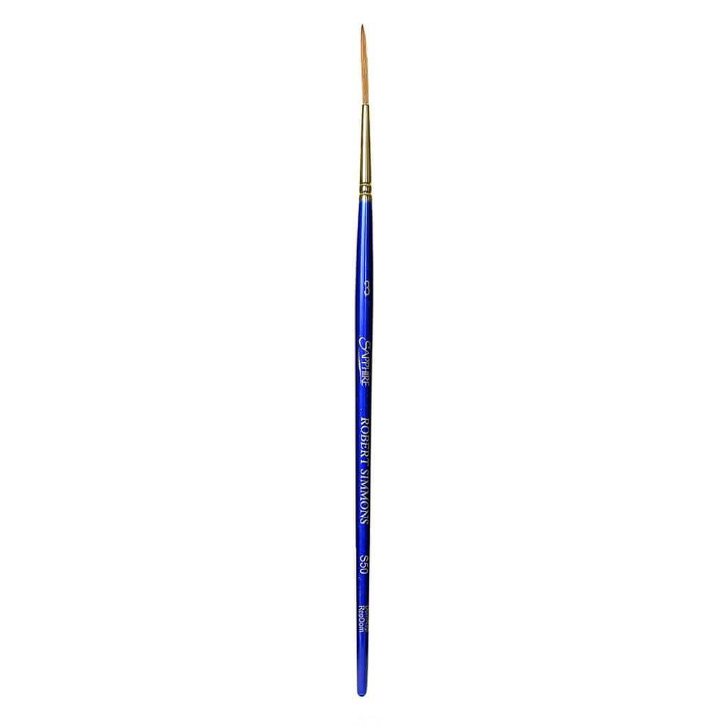 Sapphire Script Liner Short Handle Brushes Series 50