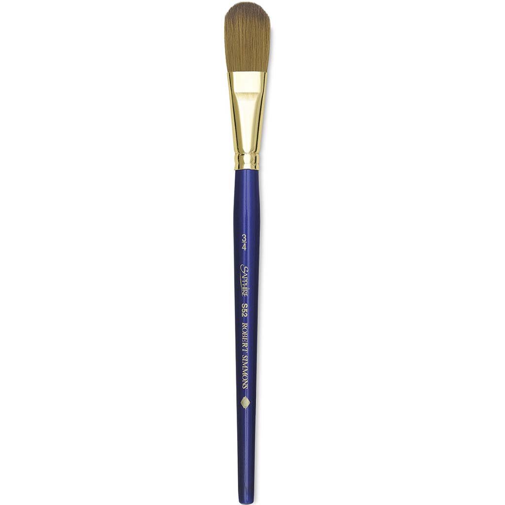 Sapphire Oval Wash Short Handle  Brushes Series 52