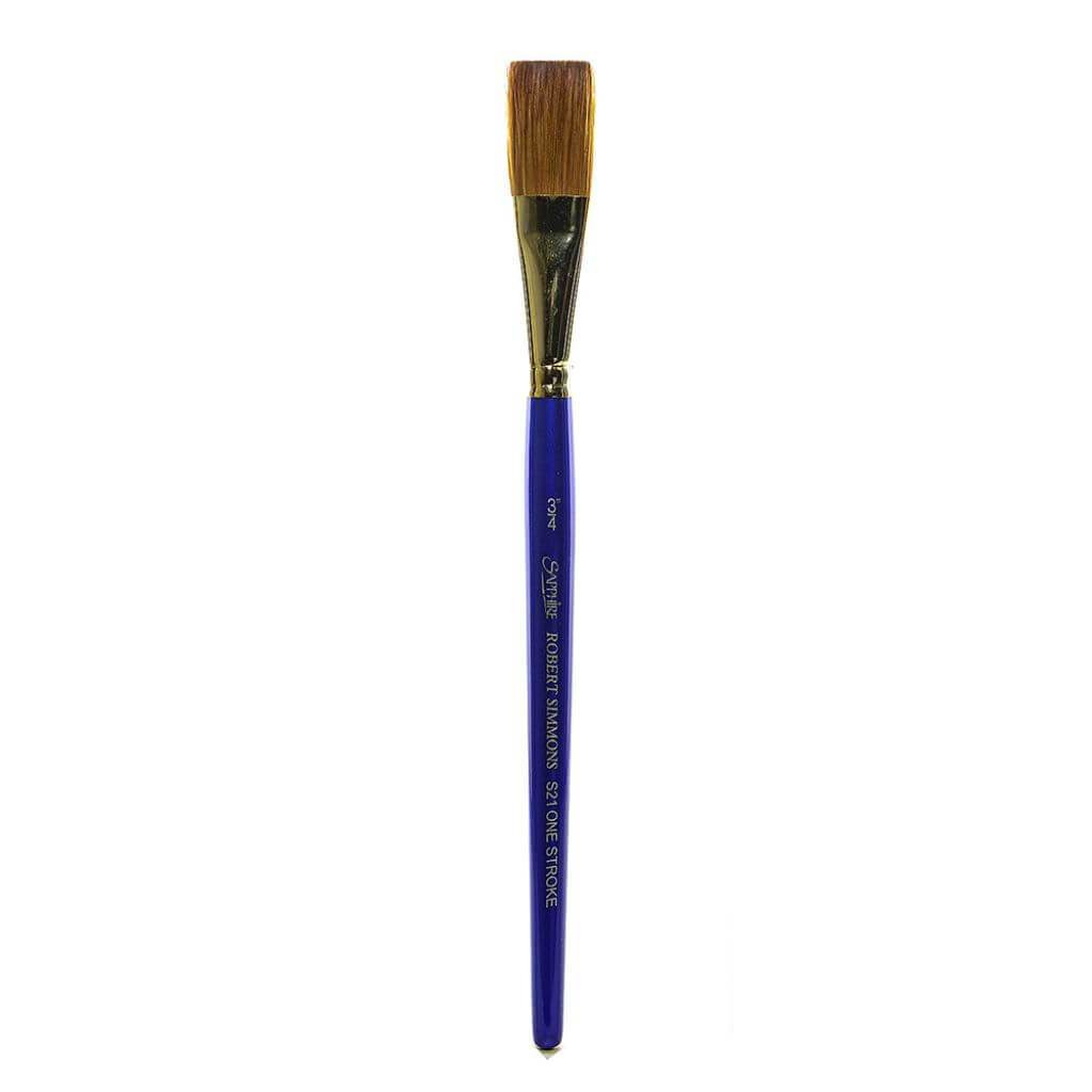 Sapphire Flat Washes Short Handle Brushes Series 21