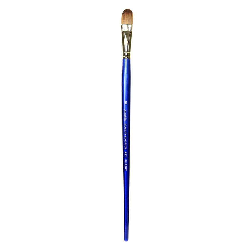 Sapphire  Filberts Brushes Long Handle Series 67