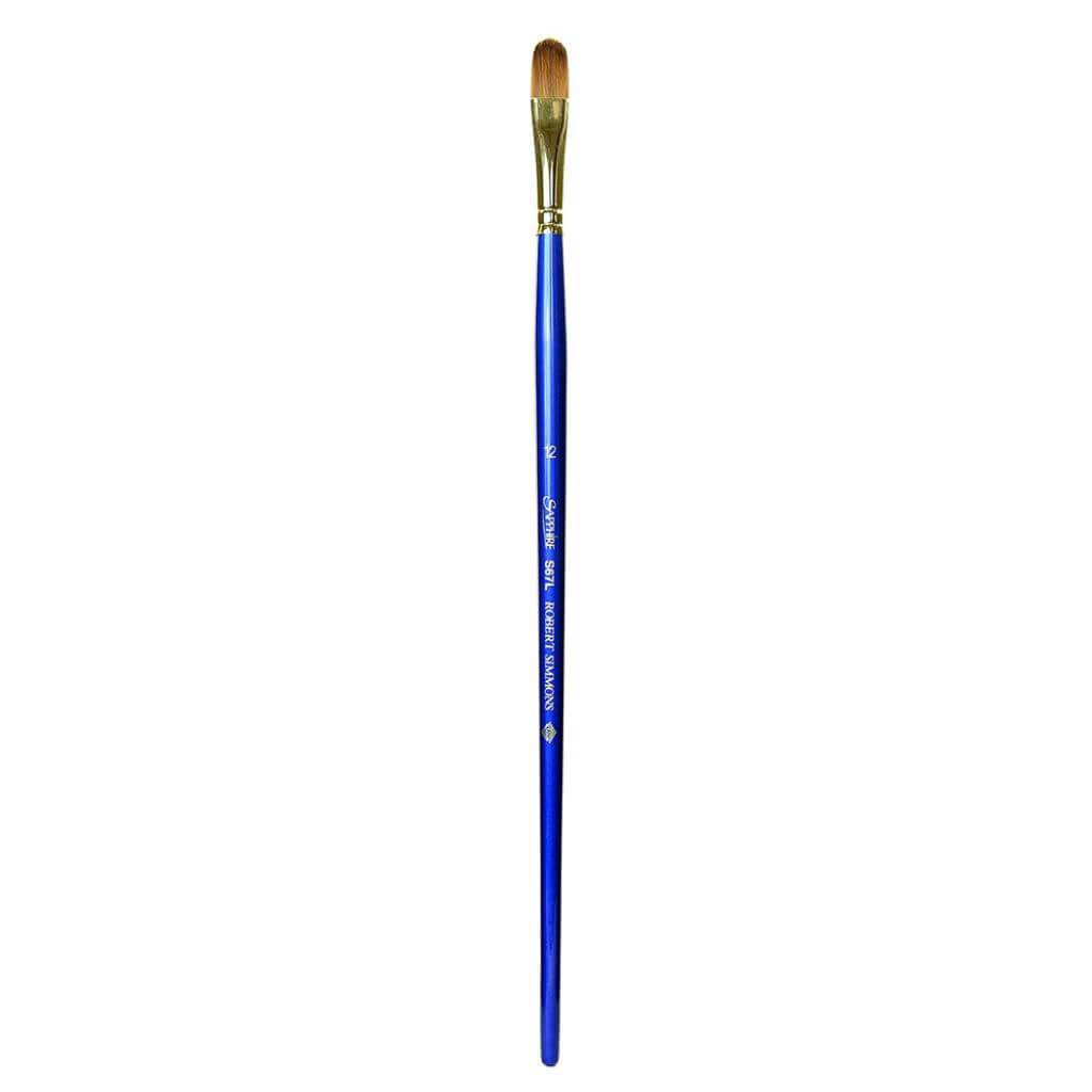 Sapphire  Filberts Brushes Long Handle Series 67