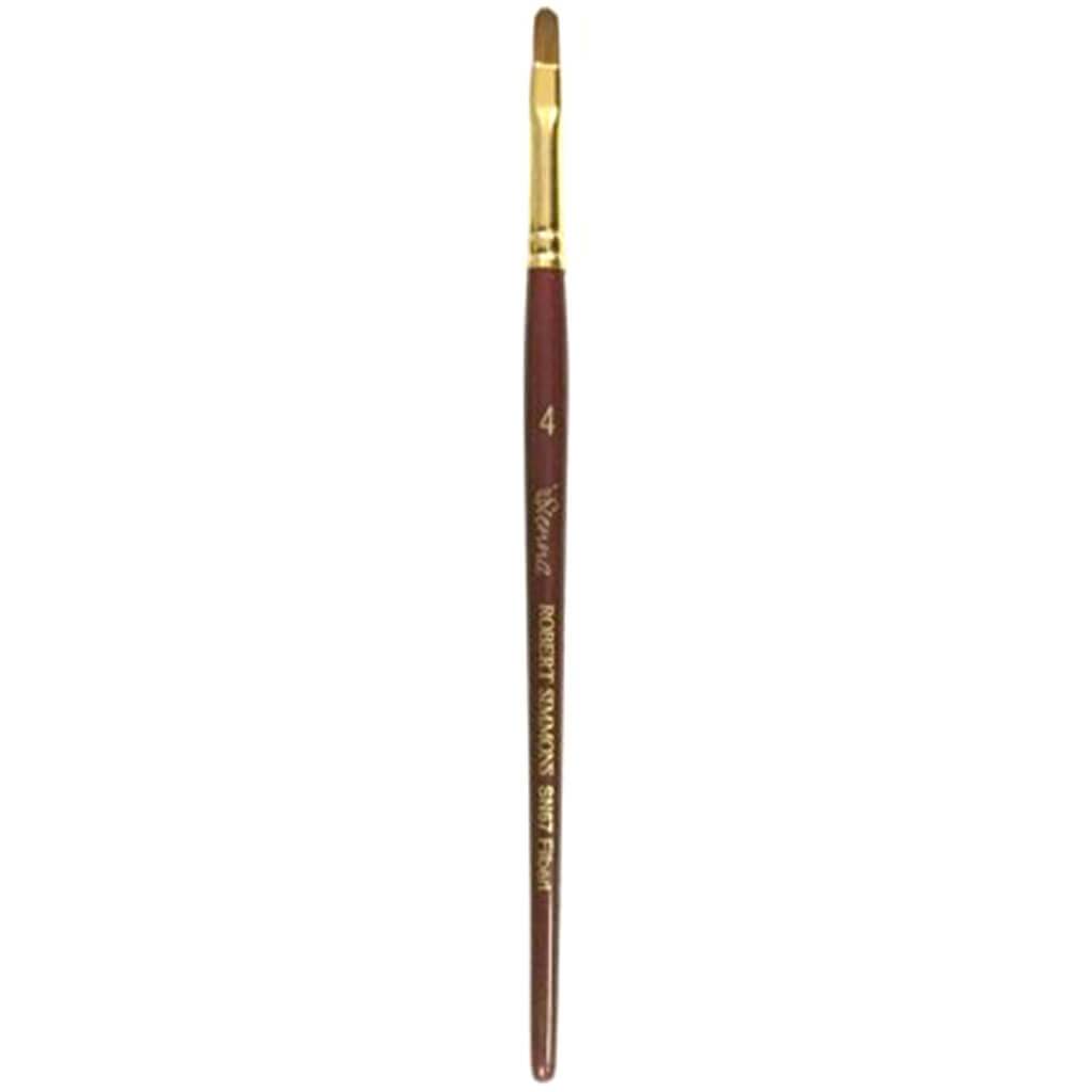 Sienna Synthetic  Brush Filbert 4