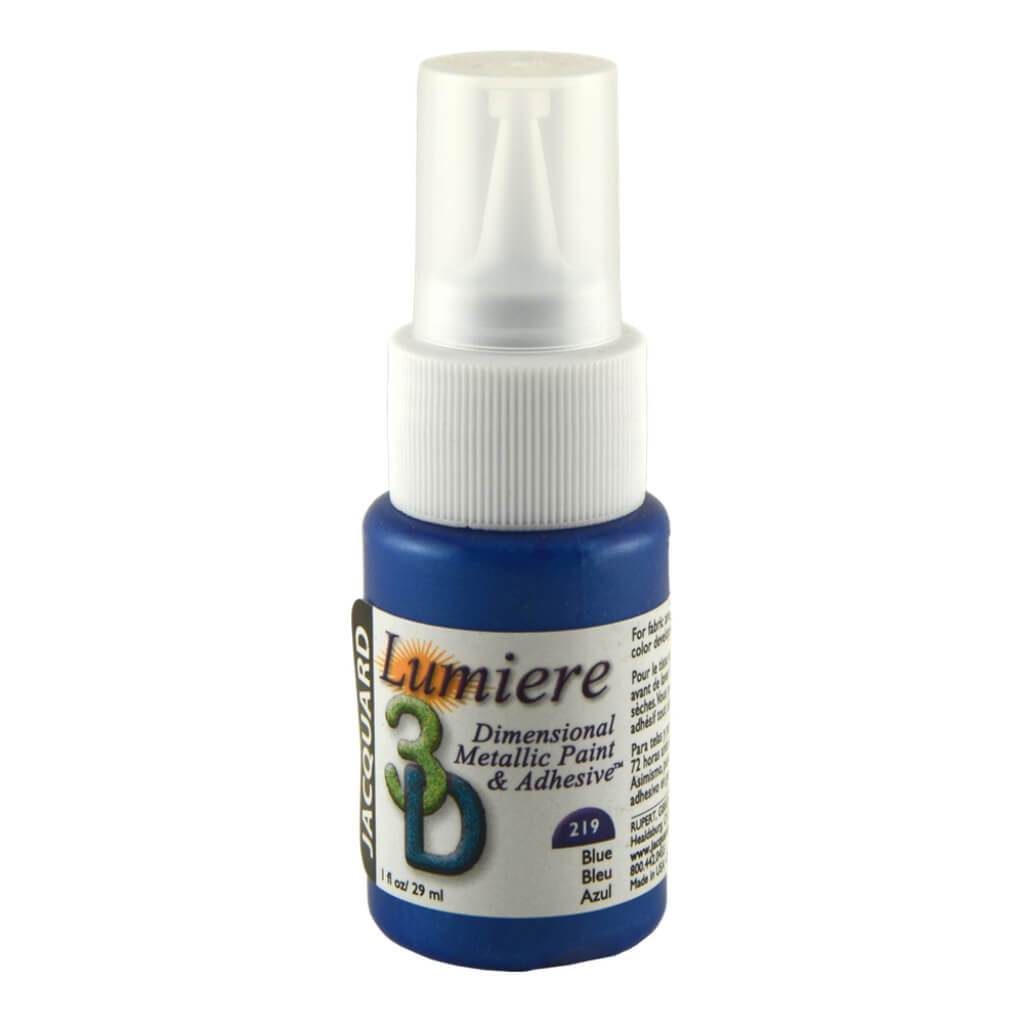 Lumiere 3-D Metallic Paint &amp; Adhesive 1oz Coral Red