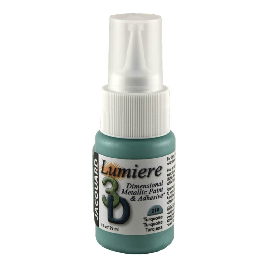 Lumiere 3-D Metallic Paint &amp; Adhesive 1oz Coral Red