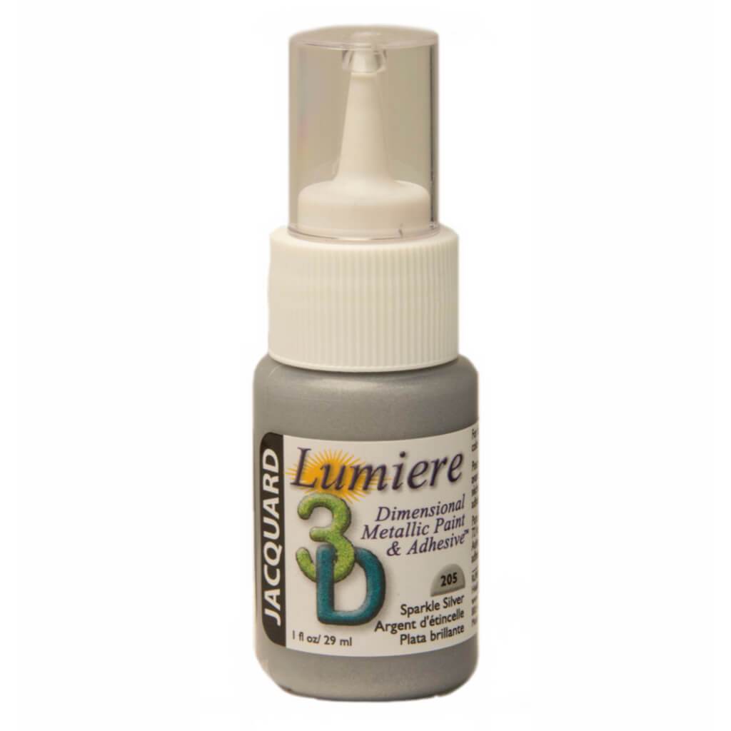 Lumiere 3-D Metallic Paint & Adhesive 1oz Coral Red