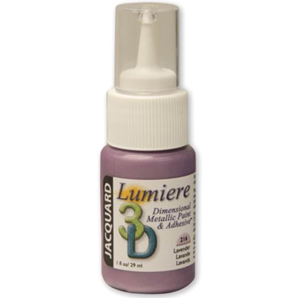 Lumiere 3-D Metallic Paint & Adhesive 1oz Coral Red