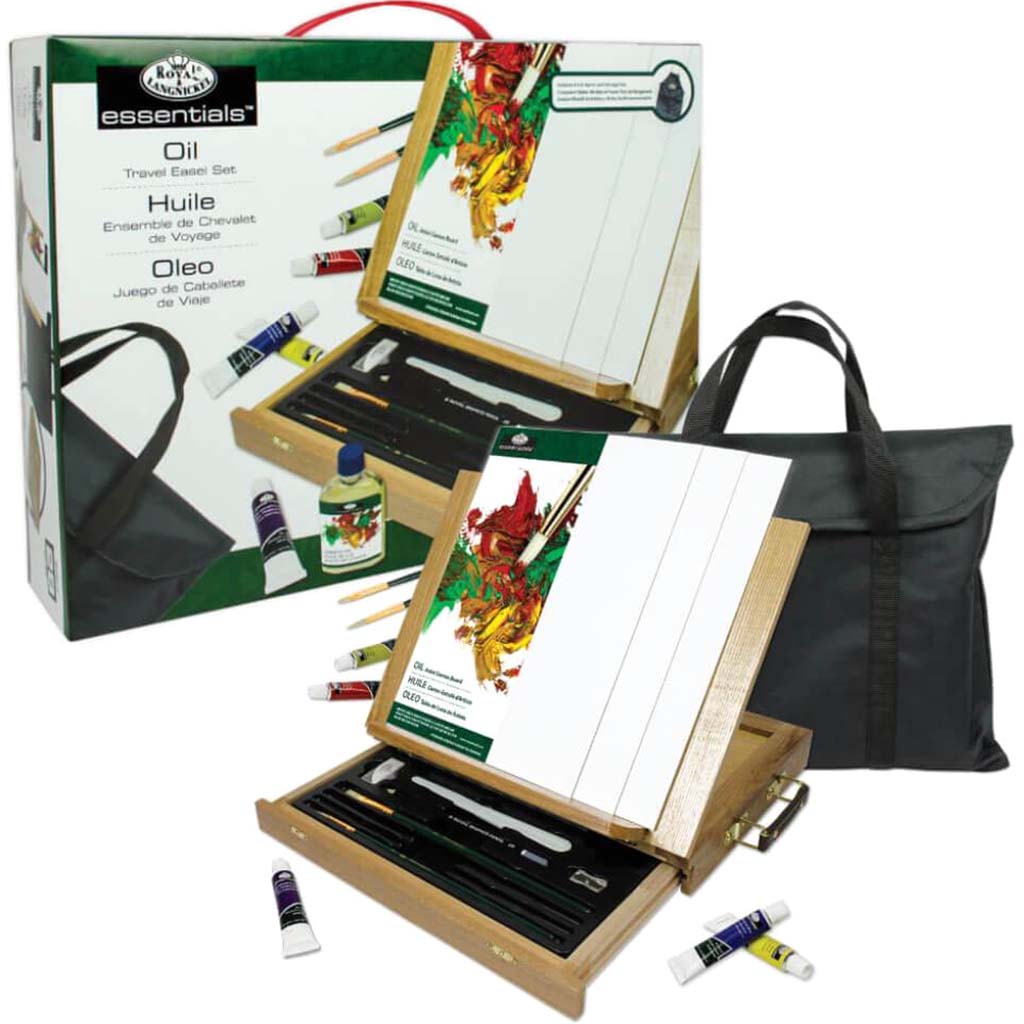 Oil Travel Easel Set 28pc