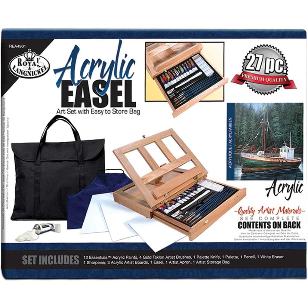 Acrylic Travel Easel Set 27pc 