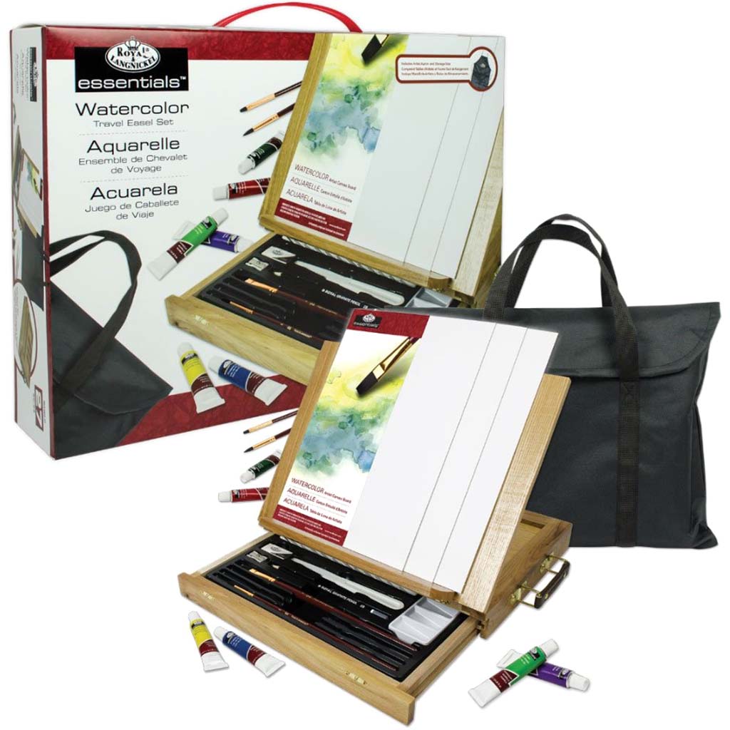 Watercolor Travel Easel Set 27pc 