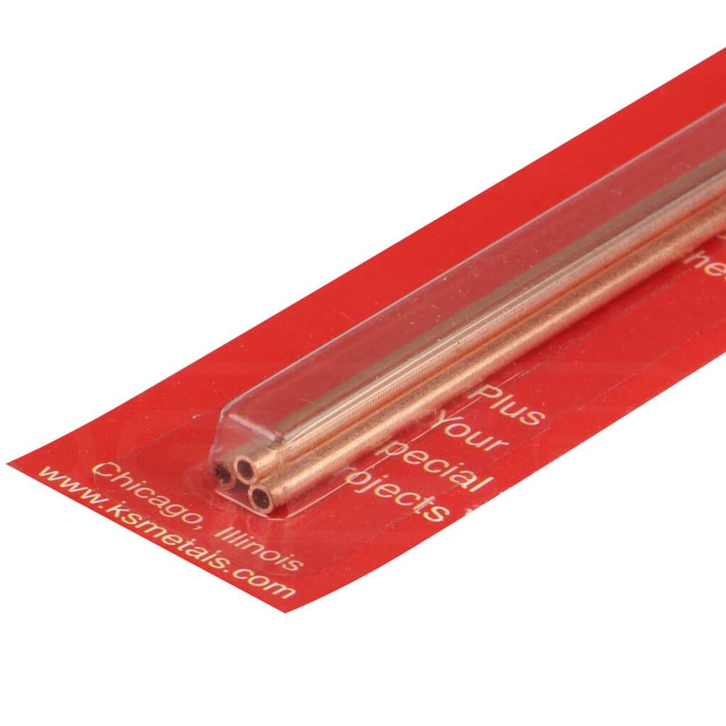 Copper Metal Tube 3/32in x 12in 3ct