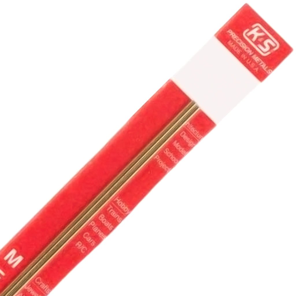 Brass Metal Tubes Square 3/32in x 12in 2ct