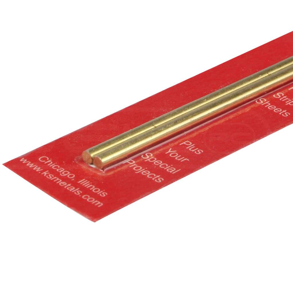 Brass Metal Rod .114in x 12in 2ct