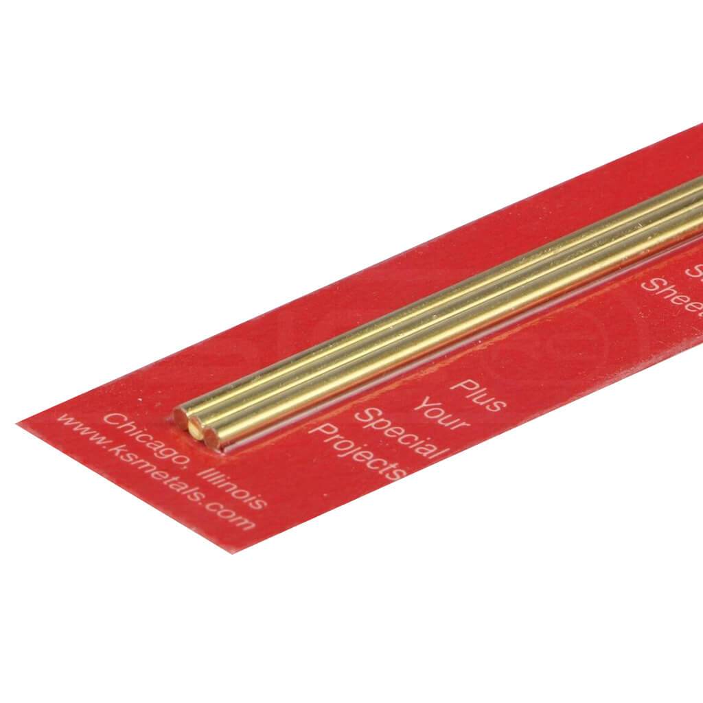 Metal Rods Brass .081in x 12in 3/Pkg