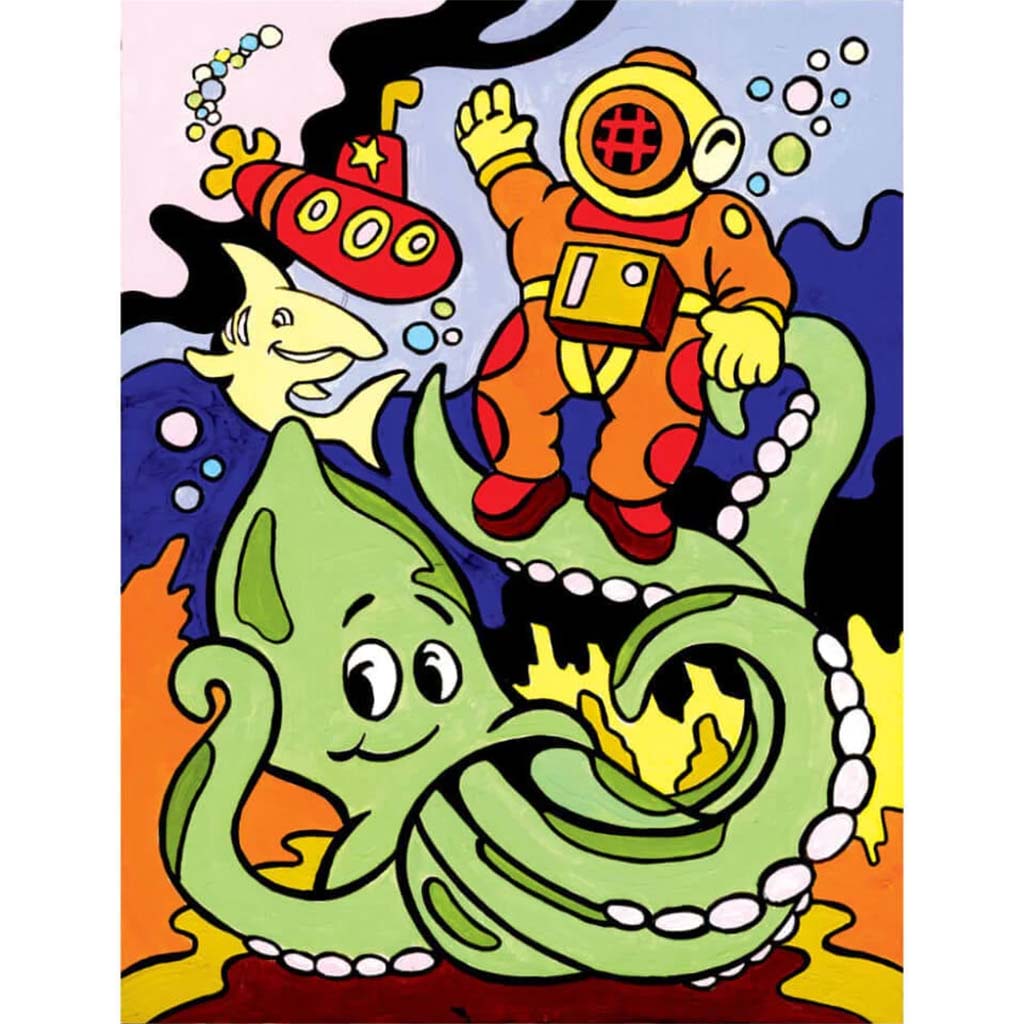 Painting By Numbers Underwater Diving