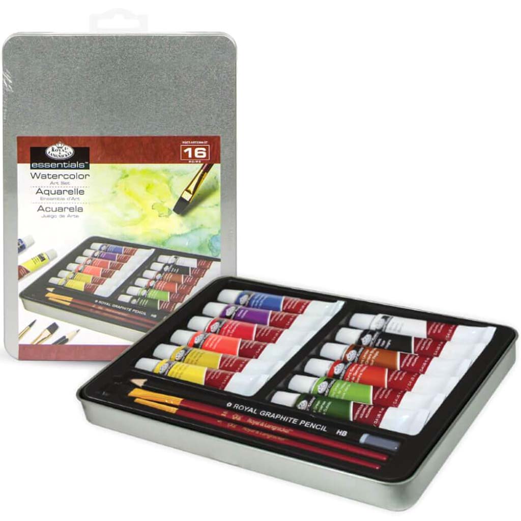 Watercolor Painting Tin Art Set 16pc 