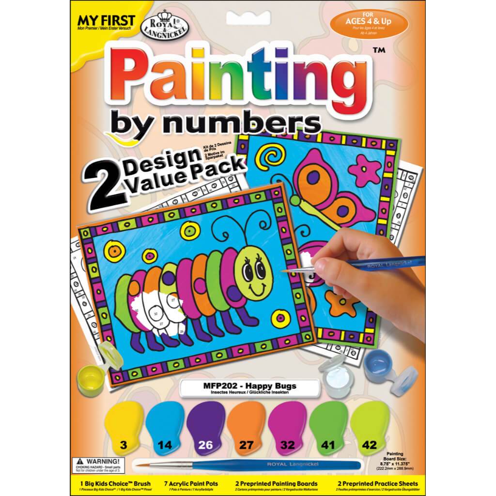 Painting By Numbers Happy Bugs