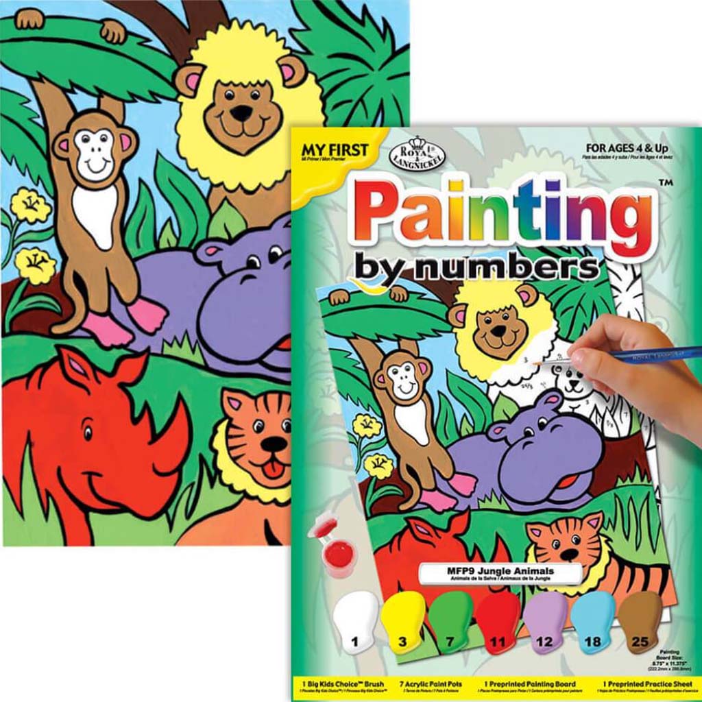 Painting By Numbers Jungle Animals
