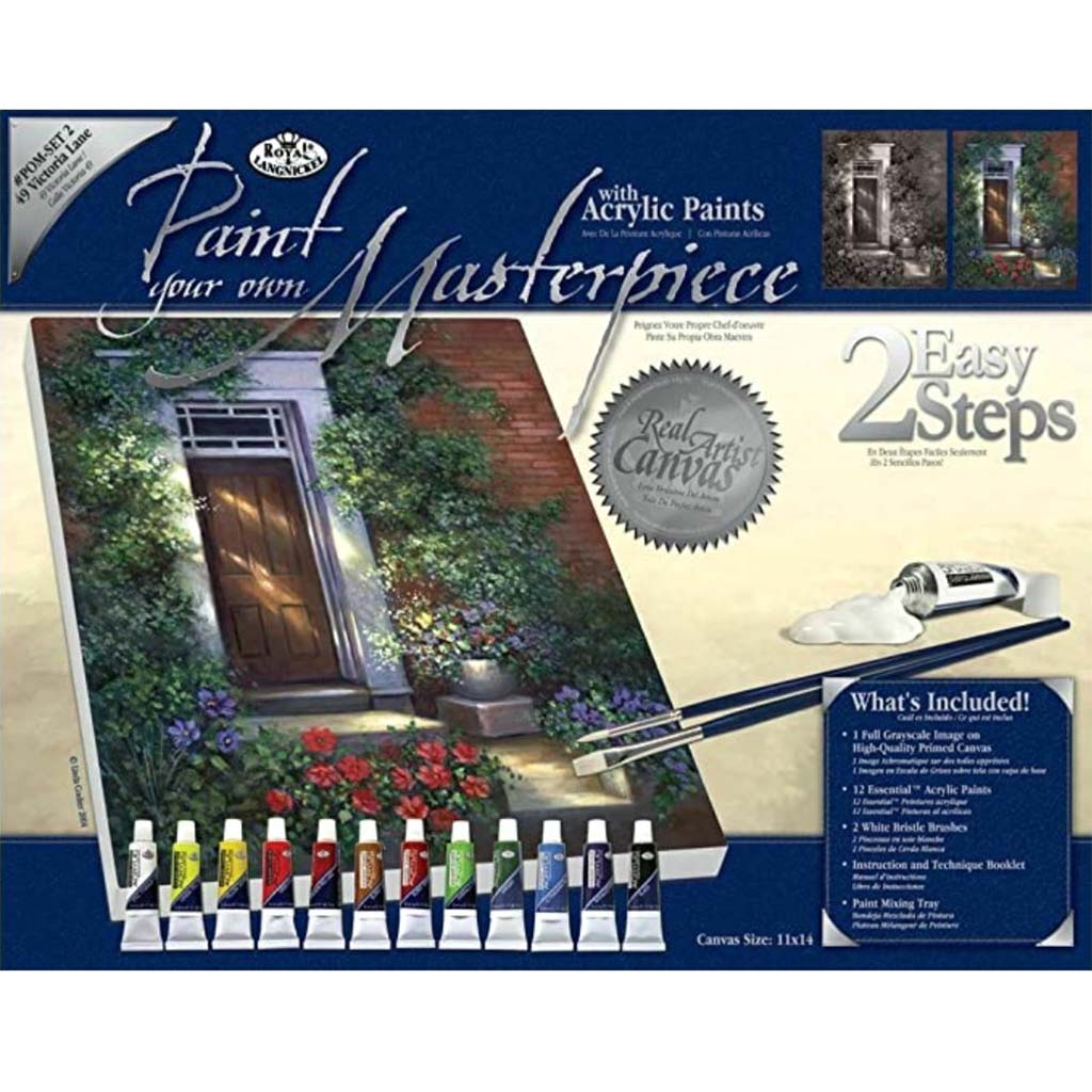 Acrylic Paint Your Own Masterpiece Kit 11in x 14in 49 Victoria Lane