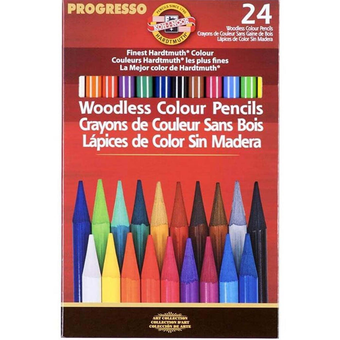 Color Pencils Progresso Woodless 24pc