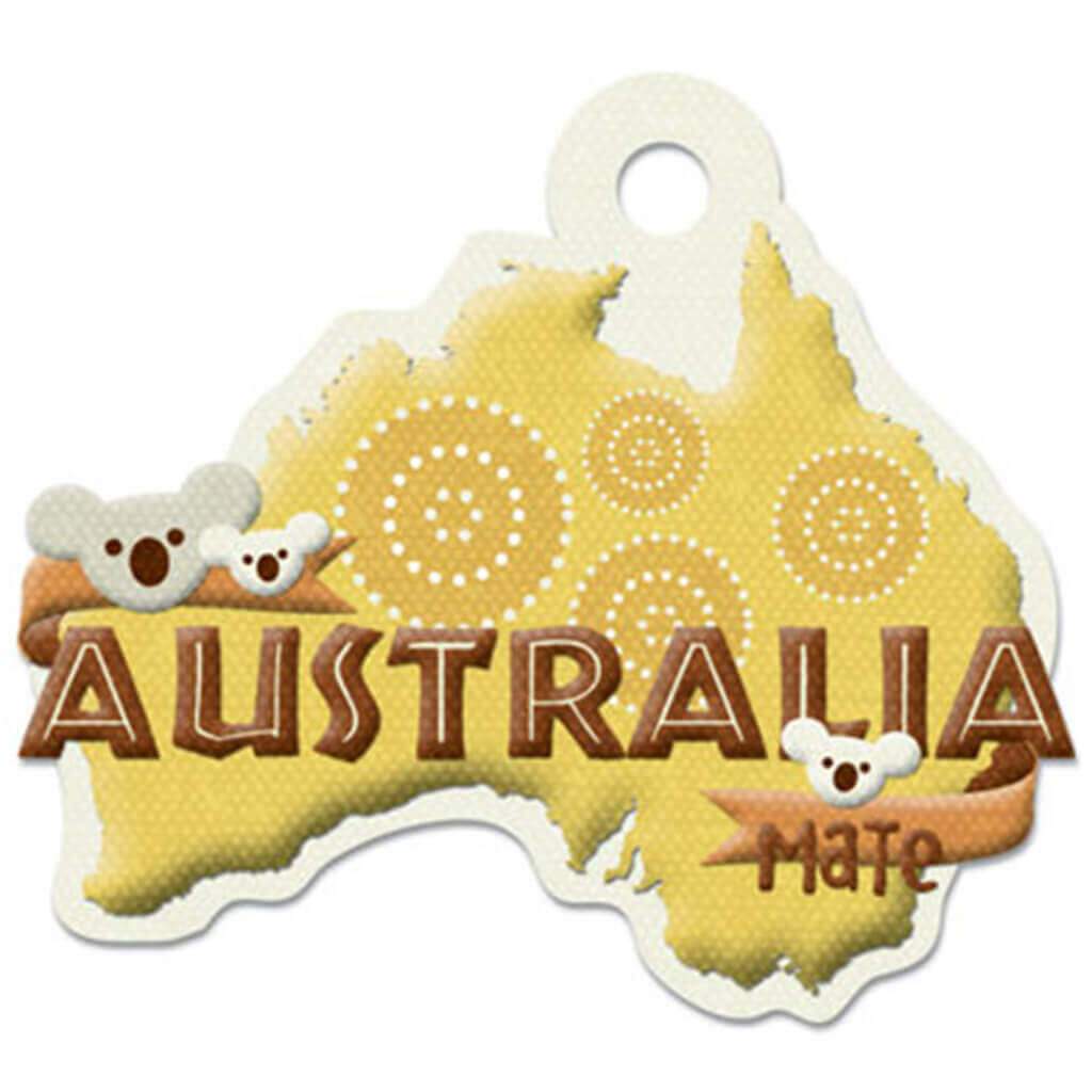 Destination Collection Embossed Tags - Australia