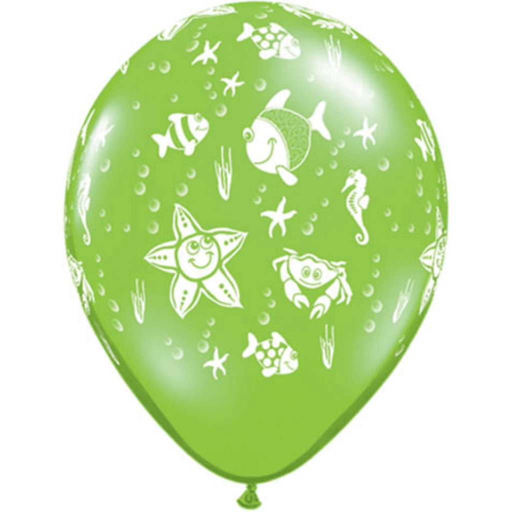 Latex Balloon Smilin Sea Creature 11in